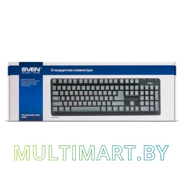 Клавиатура SVEN Standard 301 USB (серый) картинка 4